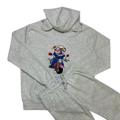 Pijama Nick Bulldog Moto gris claro junior